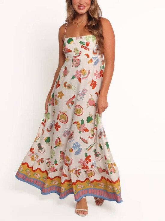 Petal & Pup Dresses & Skirts - Petal and Pup Else Maxi Dress Summer Vacation Beach Dress M Boho Tropical NEW